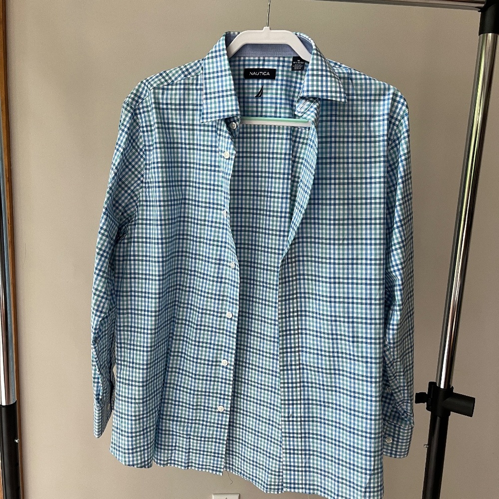 Nautica Plaid Button Up Shirt